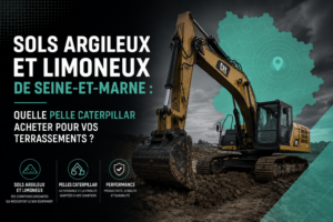 Lire la suite à propos de l’article Sols argileux et limoneux de Seine-et-Marne : quelle pelle Caterpillar acheter pour vos terrassements ?